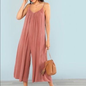 Wide leg jumpsuit